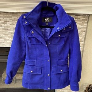 Cobalt Blue Kristen Blake Metro Peacoat Coat Jacket